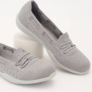 SKECHERS Gray Shoes NEWBERRY ST 100174 Air-Cooled Memory Foam Slip-On Size 11